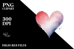 Watercollor Heart PNG Product Image 2