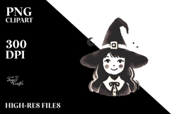 Simple Retro Witch PNG Product Image 2