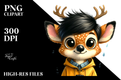 Expressive Halloween Deer | Sublimation Clipart Product Image 2