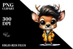Halloween Deer Raincoat | Sublimation Clipart Product Image 2