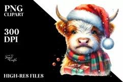 Vibrant Highland Cow PNG Product Image 2