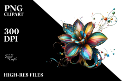 Colorful Shiny Daffodil PNG Product Image 2