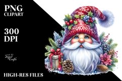 Detailed Vibrant Christmas Gnome PNG Product Image 1