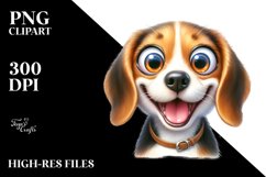 Crazy Beagle Funny | Summer Clipart Product Image 3