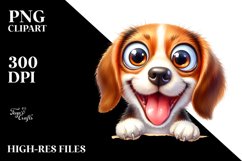 Enthusiastic Funny Beagle | Sublimation | Clipart Product Image 3