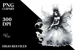 Washed Gothic Fairy, Transparent PNG Product Image 3