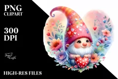 Baby Gnome with Heart PNG Product Image 2