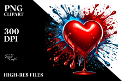 Red Glossy Heart PNG Product Image 2