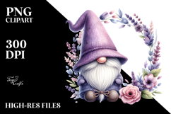 A Cute Watercolor GNOME with Big Hat, PNG Product Image 2