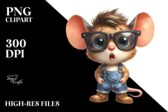 Baby Mouse Sunglasses Standing Up Clipart Product Image 2