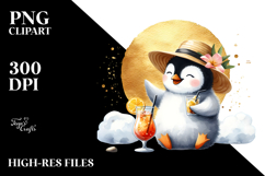 Happy Penguin Wearing Beachwear, High-Res PNG Product Image 2