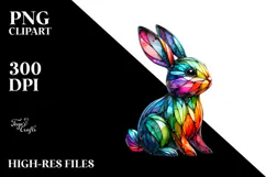 Colorful Bunny Made of PNG Product Image 2