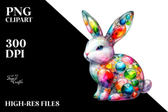 Colorful Bunny Made of PNG Product Image 2
