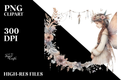 Washed Whimsical Boho Fairy PNG Product Image 2