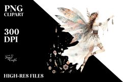 Washed Whimsical Boho Fairy PNG Product Image 2