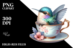 Baby Hummingbird In Teacup Product Image 2