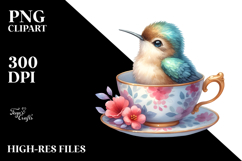 Baby Hummingbird In Teacup Product Image 2