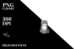 Colorful Fruit House with Cat Clipart Product Image 2