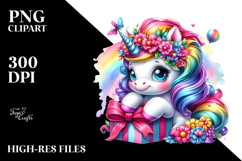 Cute Baby Unicorn, PNG Product Image 2