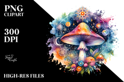 Magical Celestial Mushroom Tarot, Transparent PNG Product Image 2