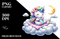 Baby Unicorn Beach Towel Watercolor Product Image 3
