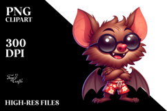 Goofy Cartoon Bat, Vector Art PNG Product Image 2