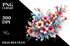 Vibrant Hawaiian Flowers Clipart Product Image 2