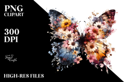 Colorful Butterfly Splash, PNG Product Image 2