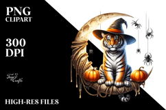Tiger in Halloween Costume, High-Quality PNG Product Image 2