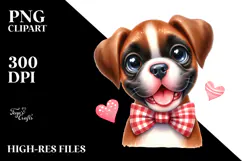 Baby Boxer with Big Eyes PNG Product Image 2