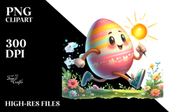 Creative Easter Egg Runner PNG Product Image 2