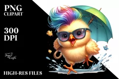 excited baby chicken, High-Quality PNG Product Image 3