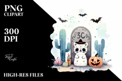 Simple Tombstone with Animal Print PNG Product Image 1