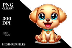 Colorful Baby Labrador Retriever PNG Product Image 2