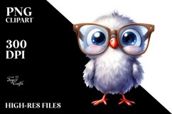 Funny Baby Dove with es and Goofy Smile Product Image 3