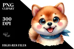 Happy Shiba Inu PNG Product Image 2