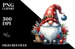 Detailed Christmas Gnome PNG Product Image 3