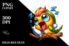 Colorful Baby Oriole Cartoon | Sublimation | Clipart Product Image 1