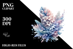 Abstract Hyacinth with Metallic Insertions, High-Res PNG Product Image 2