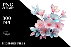 Cherry Blossom Watercolor PNG Product Image 2