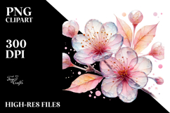 Shiny Cherry Blossom PNG Product Image 2