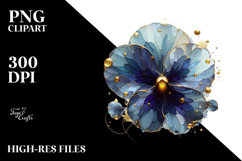 Abstract Pansy Material PNG Product Image 2