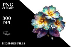 Shiny Primrose Watercolor Clipart Product Image 1