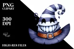Funny Halloween Hat Clipart, High-Quality PNG Product Image 1