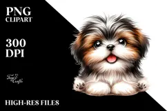 Happy Shih Tzu, Transparent PNG Product Image 2