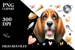 Baby Bloodhound with Big Eyes PNG Product Image 2