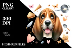 Baby Bloodhound with Big Eyes PNG Product Image 2