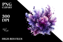 Abstract Violet Watercolor | Sublimation Clipart Product Image 2