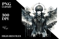 Washed Watercolor Gothic Boy Product Image 3