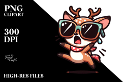 Silly Deer in Sunglasses, PNG Product Image 2